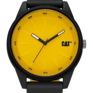 CAT CATERPILLA Chronograph "CAT Armbanduhr - Insignia schwarz-gelb, 43mm", (1-tlg), leichtgewichtige Uhr in einem innovativen Design
