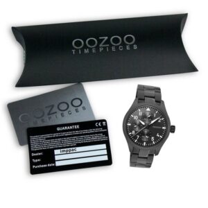 OOZOO Quarzuhr "Oozoo Herren Armbanduhr Timepieces", (Armbanduhr), Herrenuhr rund, groß (ca. 42mm), Edelstahlarmband, Casual-Style