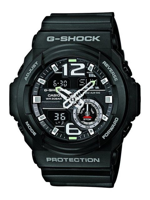 CASIO Chronograph G-Shock, mit Tages- und Datumsanzeige, Chronograph, Beleuchtung