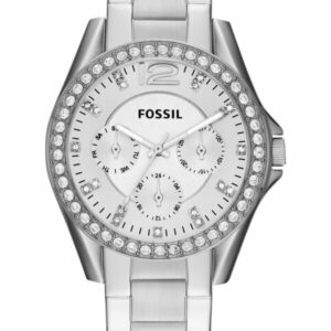 FOSSIL® RILEY Damenuhr - ES3202 - Silber - Quarz-Uhrwerk