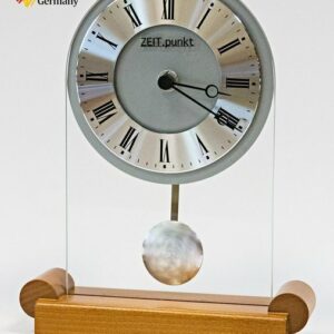 Beauty.Scouts Tischuhr Analoge Tischuhr Standuhr "Rennes" Uhr mit Pendel, 23x18 cm