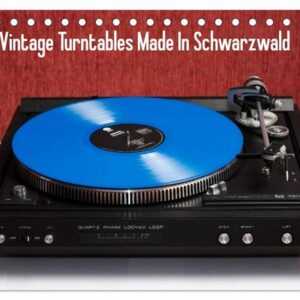 Vintage Turntables Made In Schwarzwald (Tischkalender 2024 DIN A5 quer), CALVENDO Monatskalender