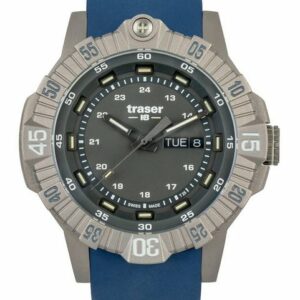 Traser Schweizer Uhr Traser H3 110667 Tactical Grau Titan Herrenuhr 46m