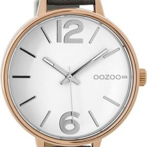 OOZOO Quarzuhr Oozoo Damen Armbanduhr Timepieces 38mm, Damenuhr rund, mittel (ca. 38mm) Lederarmband, Fashion-Style